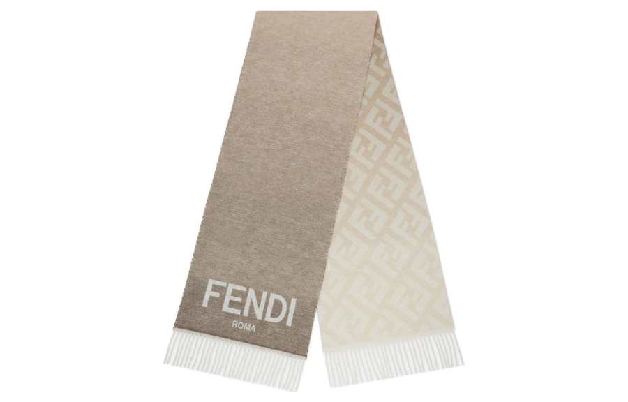 FENDI Knit Scarves Women's Gray