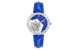KANGOL Automatic Mechanical Movement Genuine Leather Strap Watch Women's Watch Blue Dial