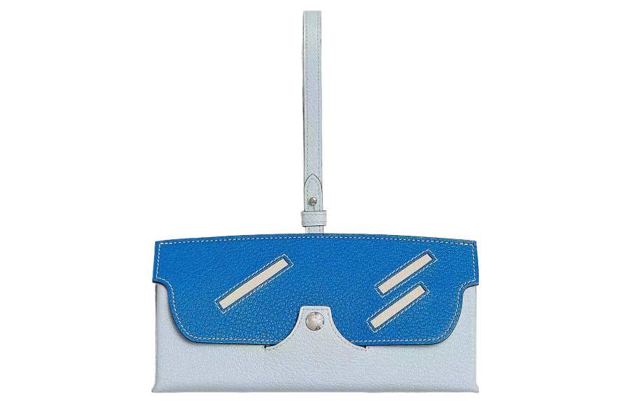 HERMES In The Loop Mysore Goat Skin Eyeglass Case And Eyeglass Pouch Women's
