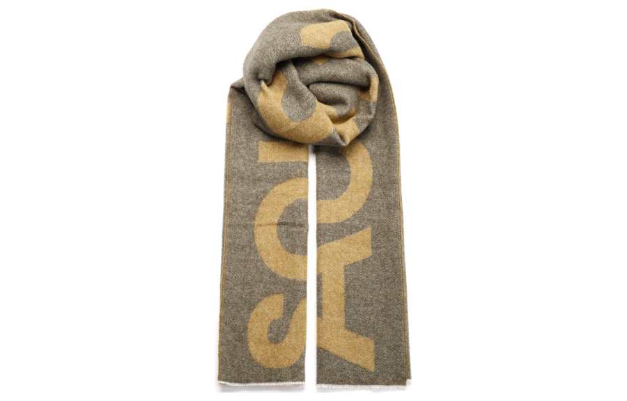 Acne Studios 【Previous Season】intarsia-logo wool-blend scarf