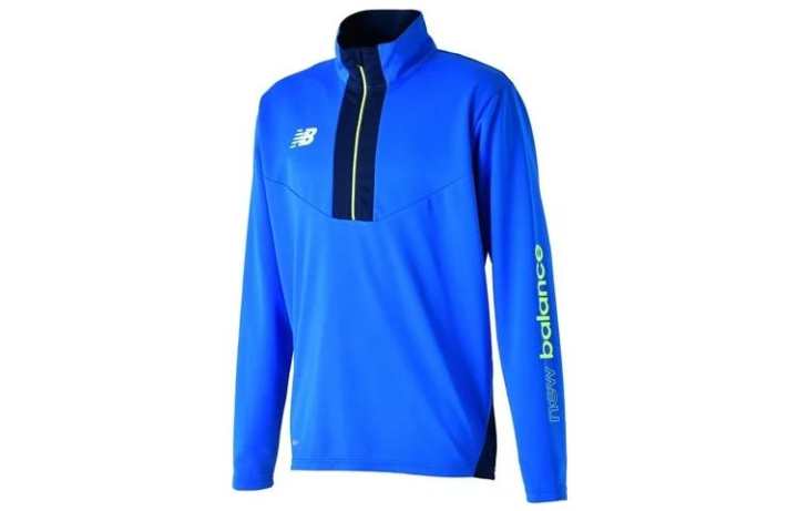 New Balance New Balance T Shirts Men's Blue Stand Collar Moderate Straight Fit