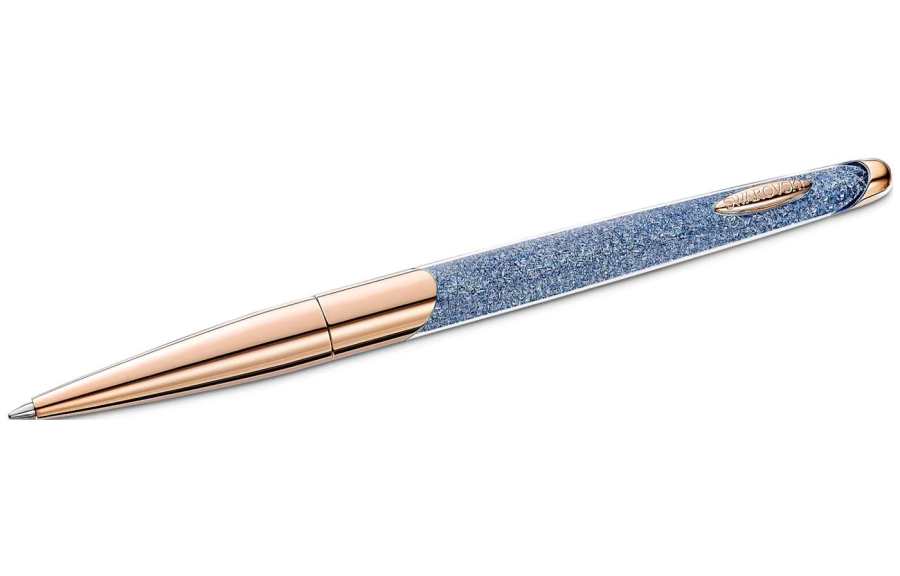 Swarovski Crystalline Nova Anniversary Ballpoint Pen Rose Gold tone Plated Ballpoint Pens Blue