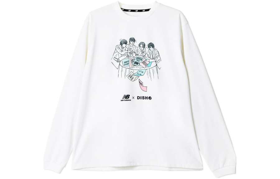 New Balance New Balance T Shirts Men's White Crew Neck Moderate Straight Fit