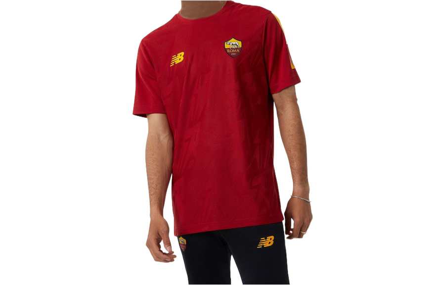 New Balance New Balance T Shirts Men's Red Crew Neck Moderate Other