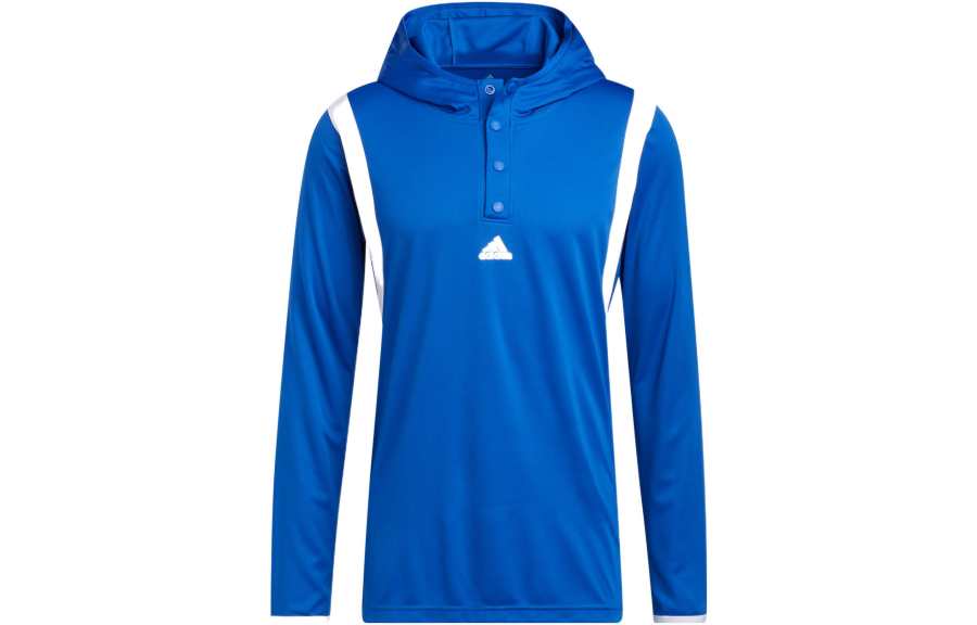 Adidas Adidas T Shirts Men's Blue Hooded Moderate Straight Fit