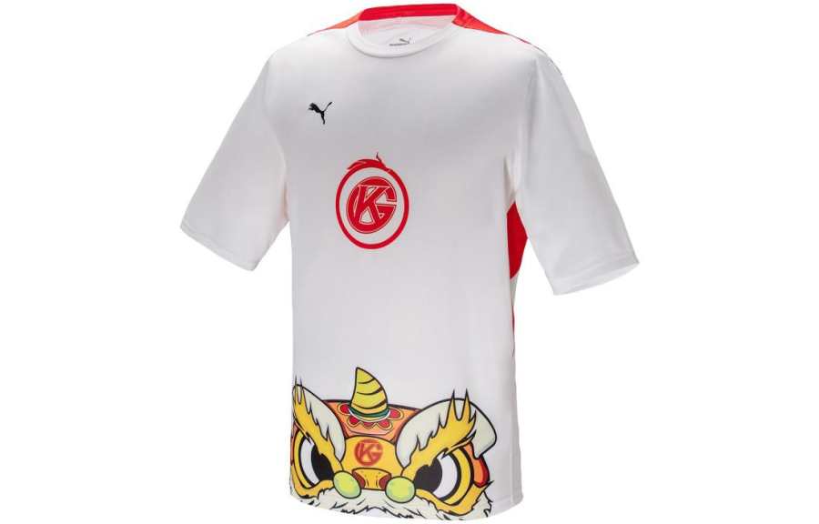 PUMA Natus Vincere T Shirts Unisex White Crew Neck Moderate