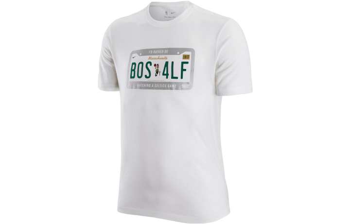 Nike Nike T Shirts Men's White Crew Neck Moderate Straight Fit