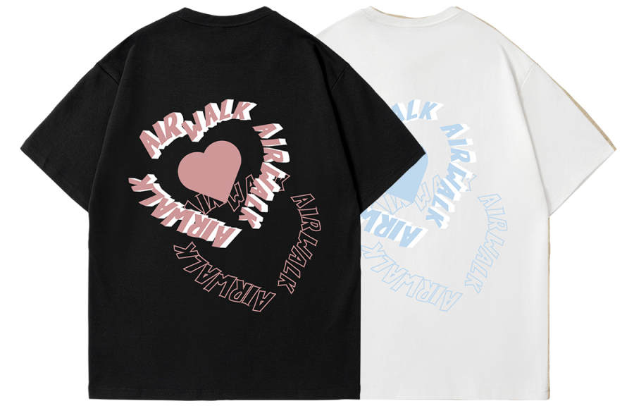 Airwalk T Shirts Unisex Crew Neck Thin Straight Fit