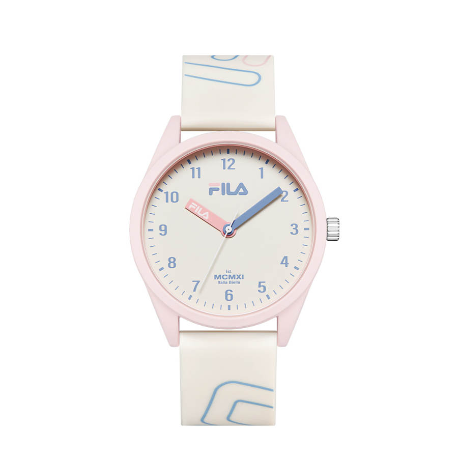 FILA 6463 Wrist Watches Quartz Movement Silicone Strap 43mm White Dial Unisex