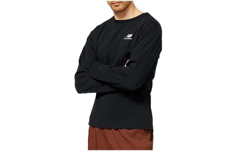 New Balance New Balance NB Athletics Legacies T Shirts Men's Black Crew Neck Moderate Straight Fit