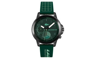 LACOSTE ENDURANCE Wrist Watches Quartz Movement Silicone Strap Green Dial Men's Watches