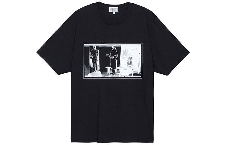 Cav Empt T Shirts Men's Black Crew Neck Moderate Straight Fit