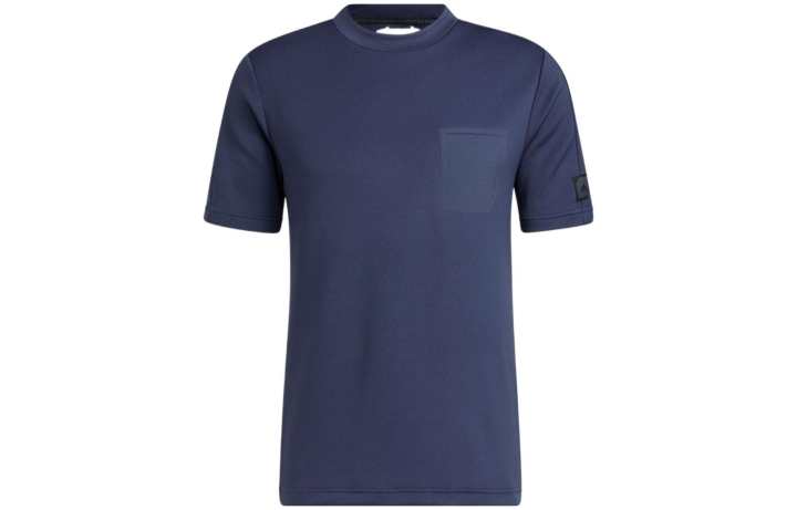 Adidas Adidas T Shirts Men's Blue Crew Neck Moderate Straight Fit