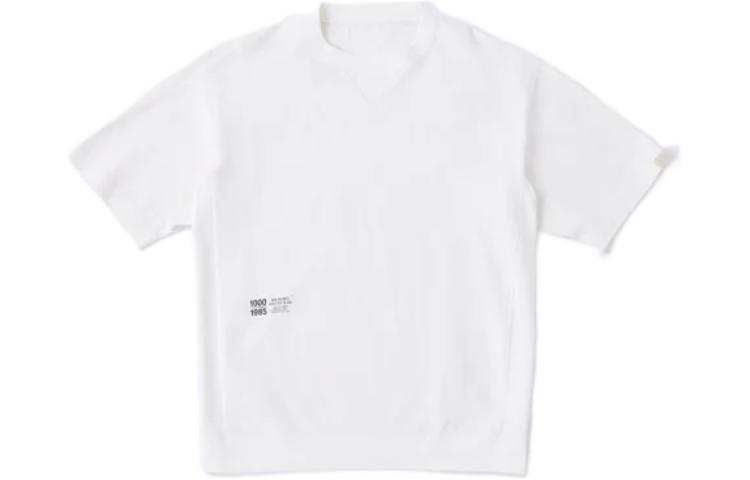 New Balance New Balance T Shirts Men's White Crew Neck Moderate Straight Fit
