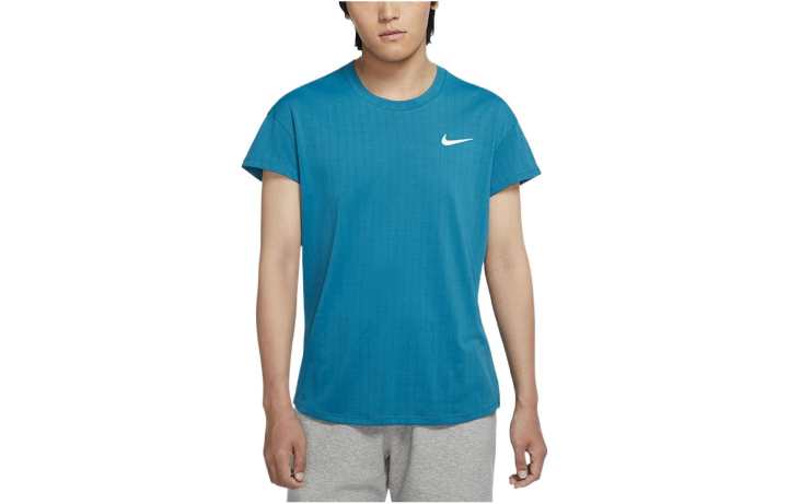 Nike Nike T Shirts Men's Blue Crew Neck Moderate Straight Fit