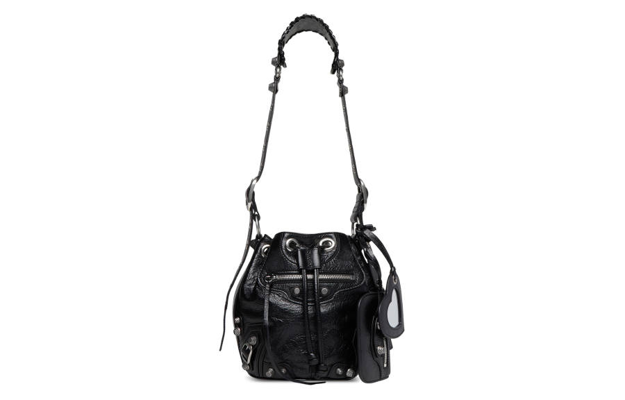 Balenciaga Le Cagole Bucket Bag Xs Black Arena