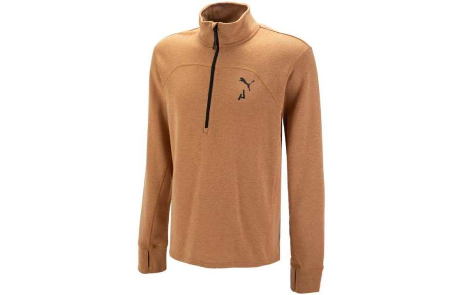PUMA Seasons T Shirts Men's Yellow Moderate Straight Fit