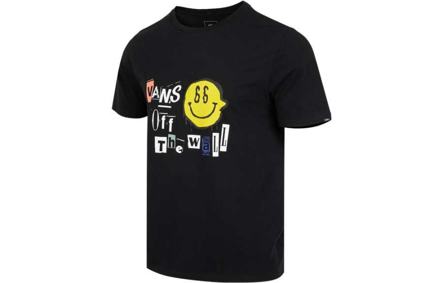 Vans Vans T Shirts Men's Black Crew Neck Moderate Other
