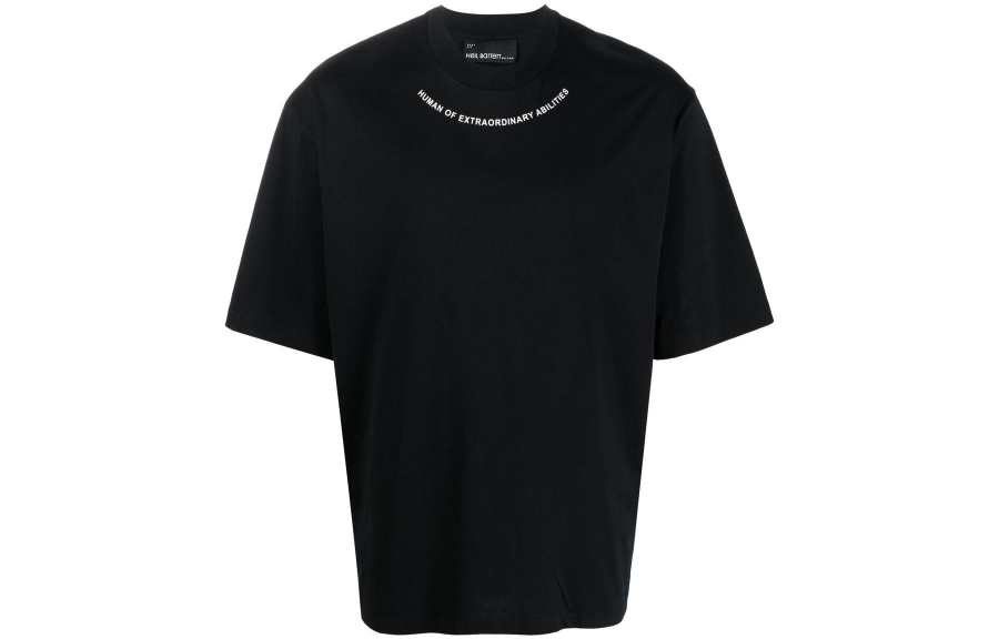 Neil Barrett T Shirts Men's Black Crew Neck