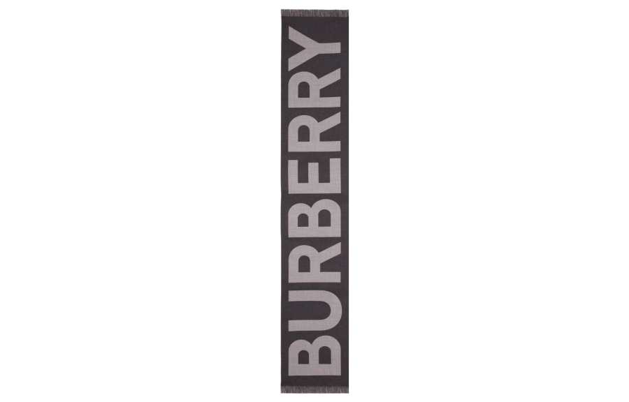 Burberry 【Previous Season】jacquard logo wool scarf