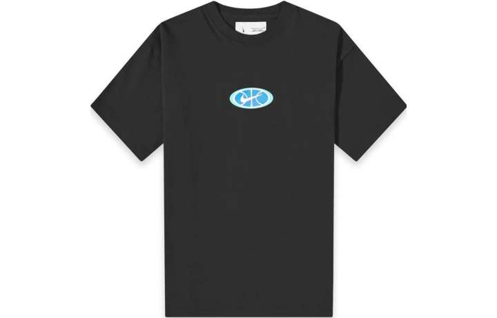 Nike Nike T Shirts Men's Black Crew Neck Moderate Straight Fit