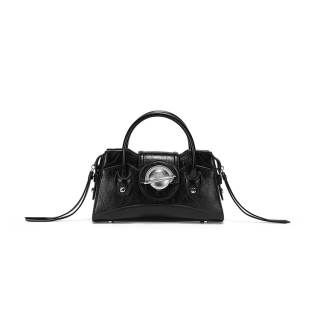 JELLYTOYBOY Cow Leather Galaxy Bag Handbag Large Unisex Black/Silver
