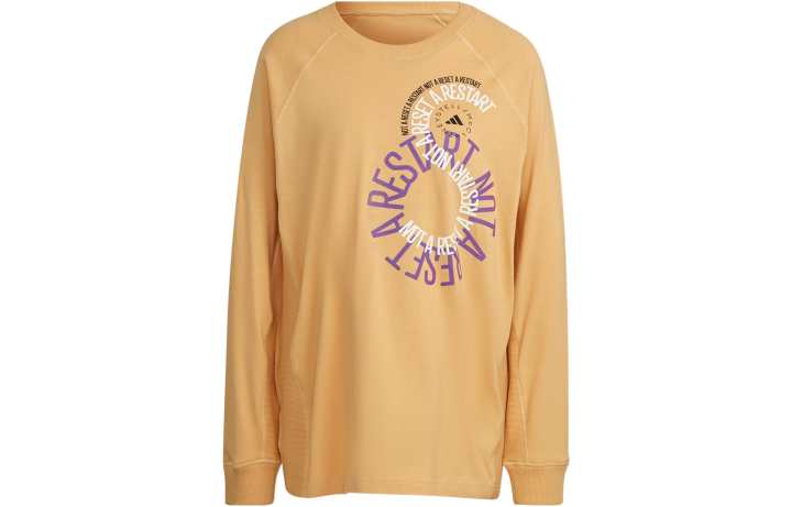 Adidas Adidas T Shirts Unisex Amber Yellow Crew Neck Moderate Straight Fit