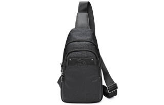 JAGUAR Fabric Shoulder Bag, Crossbody Bag, Sling Bag Regular Men's Black