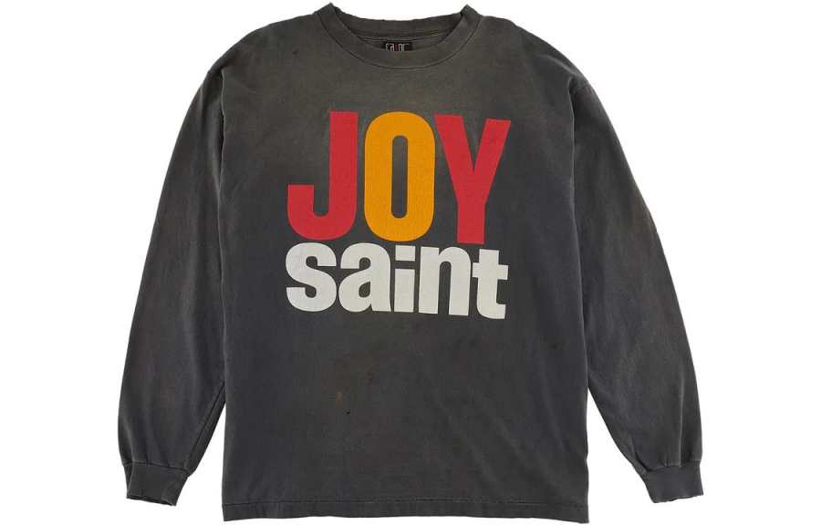 SAINT Mxxxxxx T Shirts Men's Dark Gray Crew Neck Moderate Straight Fit