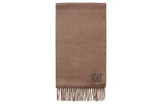 'S MAX MARA Max Mara Logo Embroidered Fringed Scarf