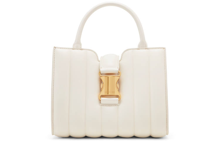 CHARLES&KEITH Fashion Pu Tote Bag, Shopping Bag, Shoulder Bag, Handbag Women's Multicolor