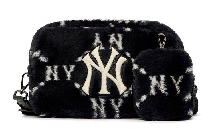 MLB MLB Plush Combo Bag, Camera Bag, Shoulder Bag, Crossbody Bag Regular Unisex Black