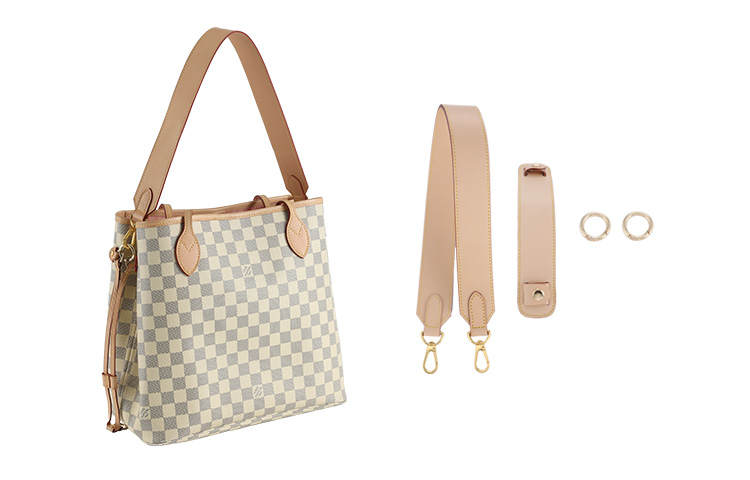 Luxury Care Artisan Workshop Cow Leather Bag Straps Women's Coffee