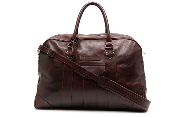 Brunello Cucinelli Logo Patch Zipped Luggage Bag