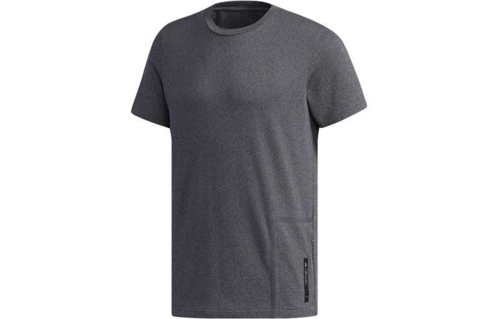 Adidas Adidas T Shirts Men's Gray Crew Neck Moderate Straight Fit
