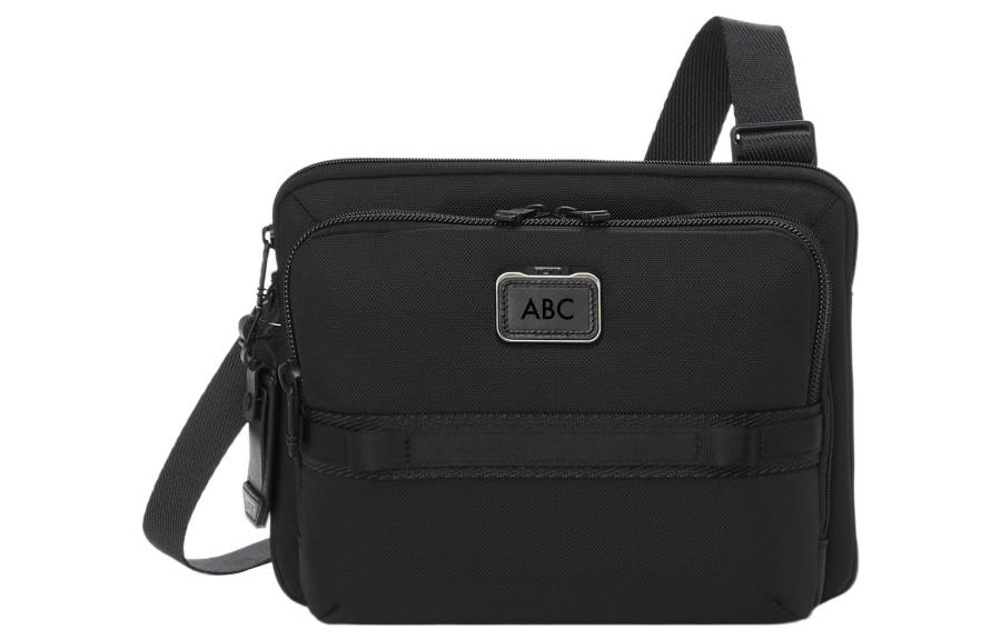 TUMI Alpha Bravo Baller Nylon Shoulder Bag, Crossbody Bag Men's Black