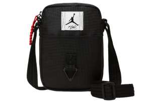 Jordan PU Polyester With Synthetic Leather Shoulder Bag, Crossbody Bag Regular Unisex Black