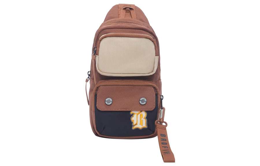Li-Ning Li Ning Badfive Polyester Crossbody Bag Sling Bag Regular Unisex Dark Brown/Black