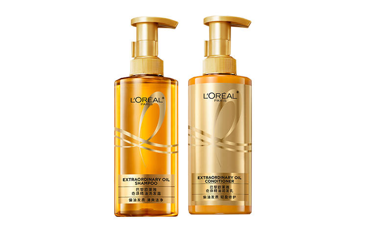 L'OREAL L'Oréal 2 Large Gold Bottle Shampoo & Conditioner Sets Repairing Hair Care Cleaning Smoothing 2 Piece Set/Set Of 3