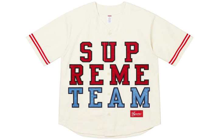 Supreme Supreme Denim Baseball Jersey