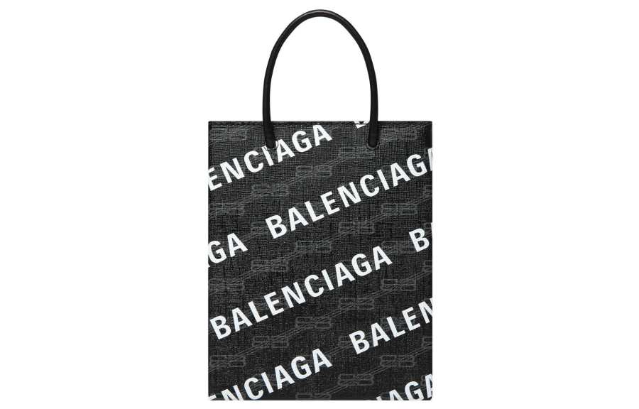 Balenciaga Artificial Leather Shoulder Bag, Crossbody Bag, Handbag Large Women's Black & Gray