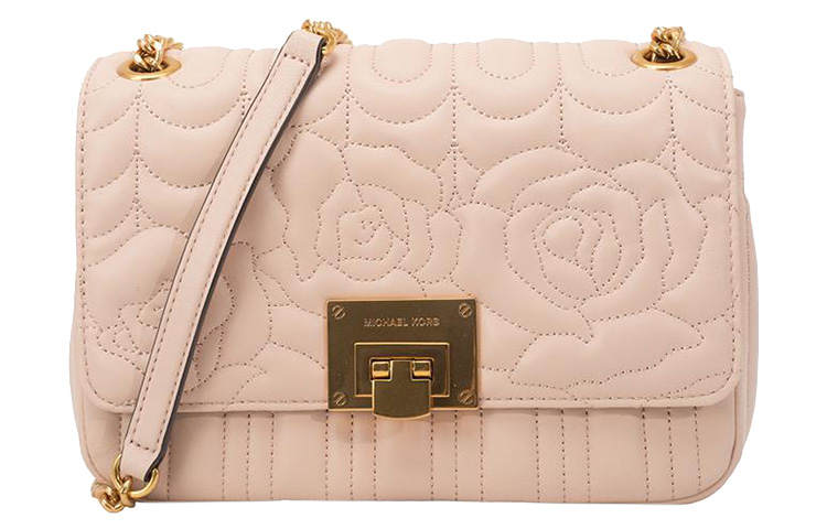 MICHAEL KORS Leather Shoulder Bag, Crossbody Bag Women's Pink