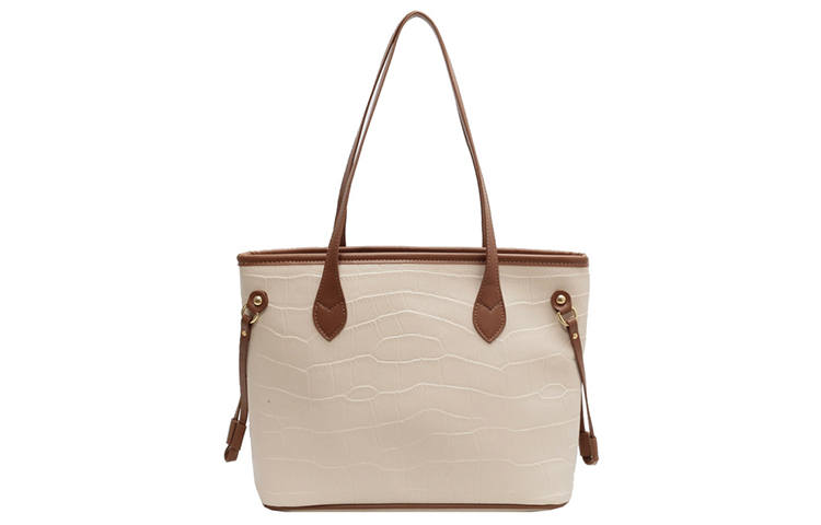 JANE KLAIN Pu Tote Bag, Shopping Bag, Shoulder Bag Regular Women's Ecru