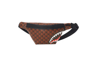 SPRAYGROUND PVC Crossbody Bag, Sling Bag, Fanny Pack Regular Unisex Brown