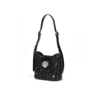 JELLYTOYBOY Cow Leather Shooting Stars Bag, Bucket Bag, Shoulder Bag, Crossbody Bag Women's Black/White