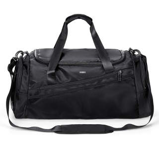 RIOREX Fabric Portable Luggage Bag, Gym Bag, Shoulder Bag, Crossbody Bag, Backpack, Travel Bag Regular Unisex Black