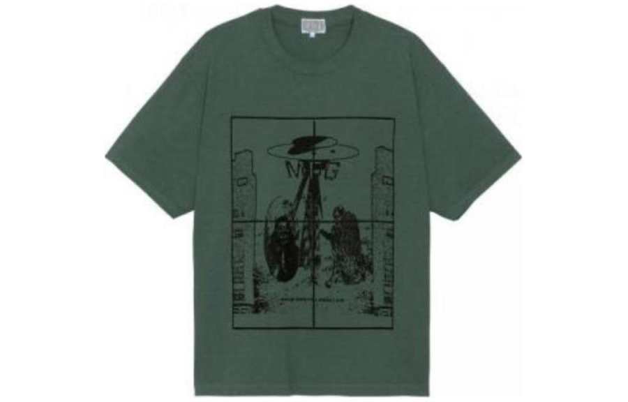 Cav Empt T Shirts Men's Crew Neck Moderate Straight Fit