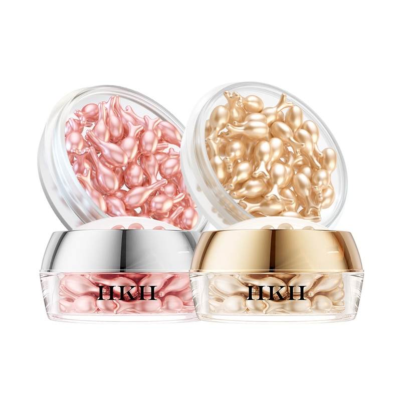 HKH Golden Gel+Powdered Single Use Capsule Essence Face Hydrating Wrinkle Resistant Tightening Stabilizing Soothing