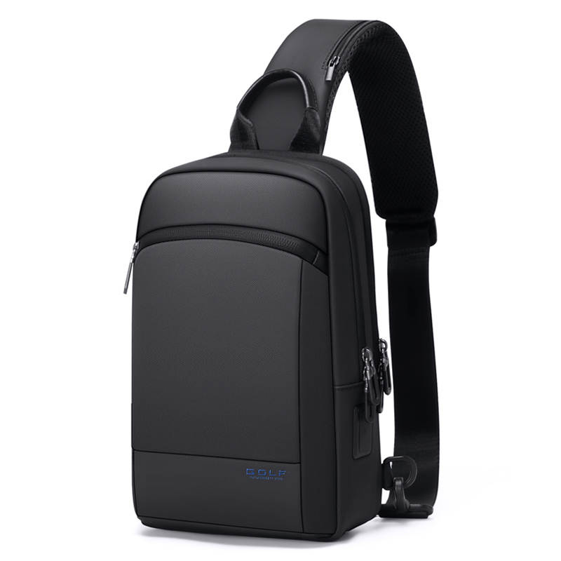GOLF Oxford Laptop Bag, Crossbody Bag, Shoulder Bag, Fanny Pack, Sling Bag Large Men's Black