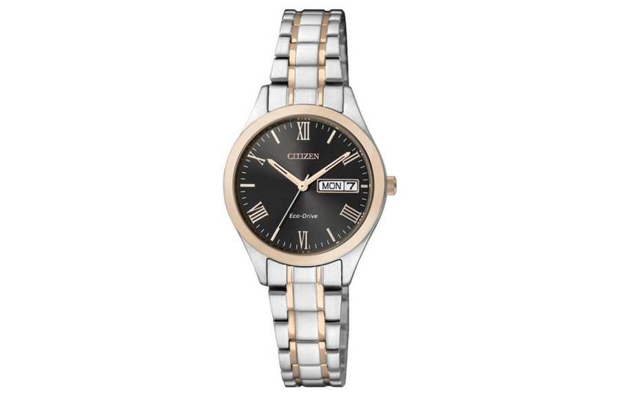 CITIZEN 100m Waterproof Light Powered Quartz Movement Stainless Steel Strap Watch Women's Watch